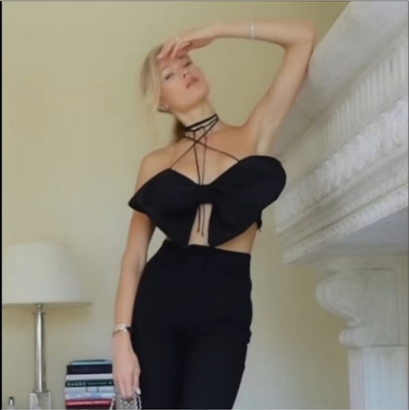 Zara Bandeau Bow Top Limited Edition Bloggers Favorite - Picture 10 of 13